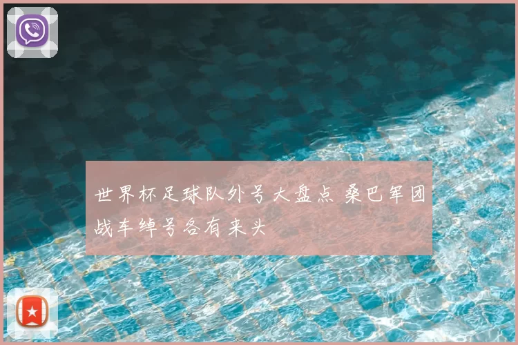 世界杯足球队外号大盘点 桑巴军团战车绰号各有来头