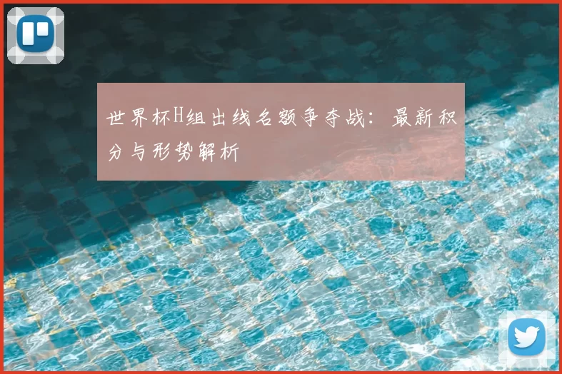 世界杯H组出线名额争夺战:最新积分与形势解析