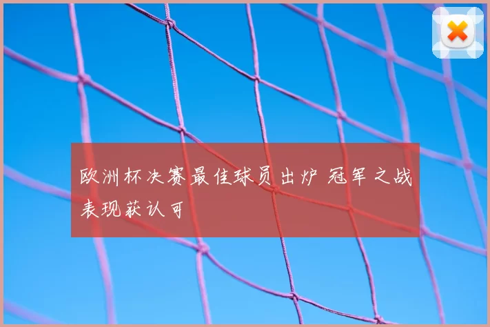 欧洲杯决赛最佳球员出炉 冠军之战表现获认可