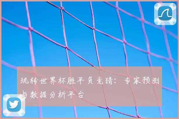 玩转世界杯胜平负竞猜：专家预测与数据分析平台